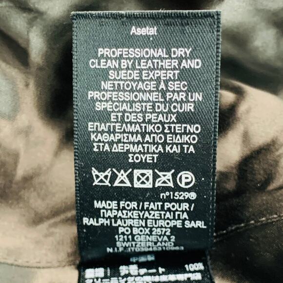 RRL by RALPH LAUREN Size XL Brown Leather Peacoat - Picture 9 of 9